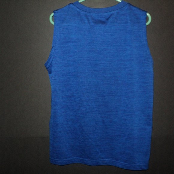 Umbro 24 Boy's Tank Top Size Small, 6/7 Heat Gear Royal Blue Sleeveless - Picture 3 of 4